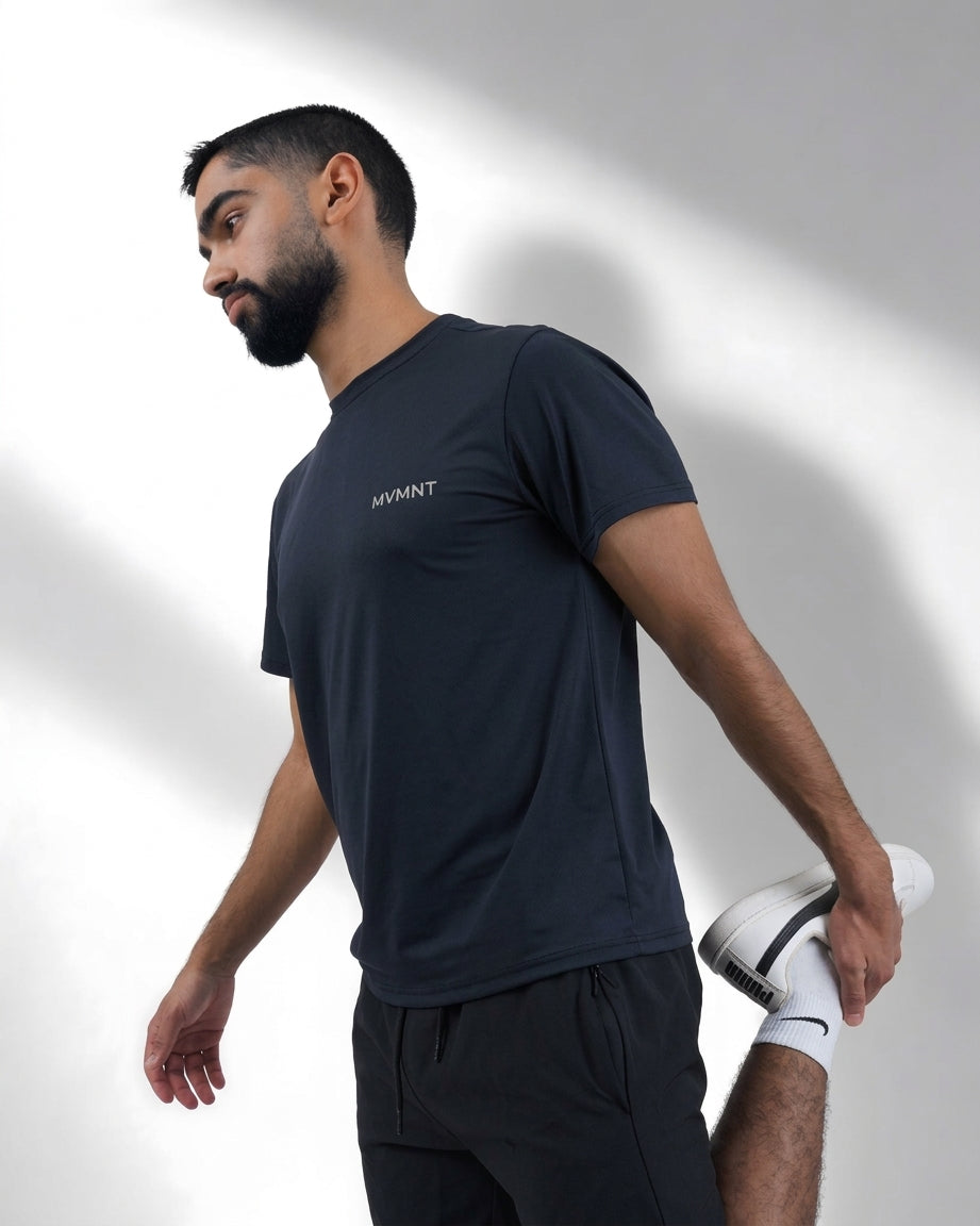 Unisex MVMNT black Performance short sleeve Tee